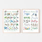 Australian Alphabet & Numbers Print Set